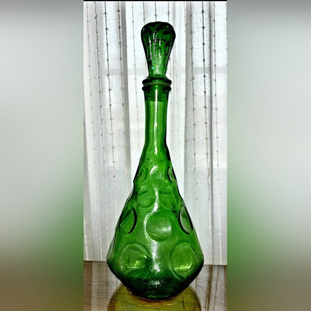 Artisan Emerald Glass Decanter